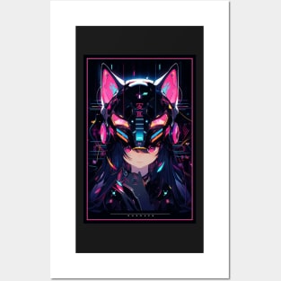 Anime Cat Girl | Quality Anime Design | Chibi Cat Girl Miaw | Manga Anime Art Posters and Art